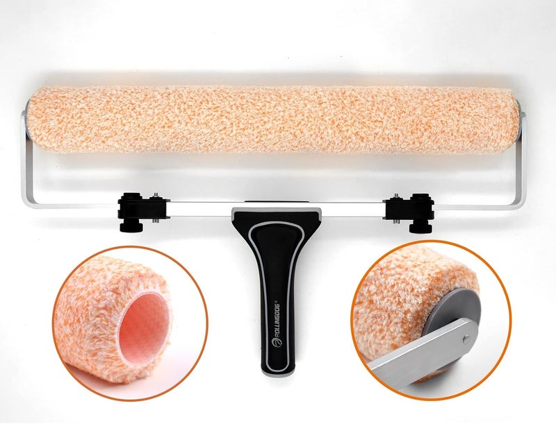 Rolling Dog 18 Inch Paint Roller Covers - 3/8" Nap 18" Microfiber Paint Roller Sleevers for Smooth and Semi-Smooth Surfaces, Ceiling, Wall, Floor, Decks Painting (Pack of 3) - Image 2